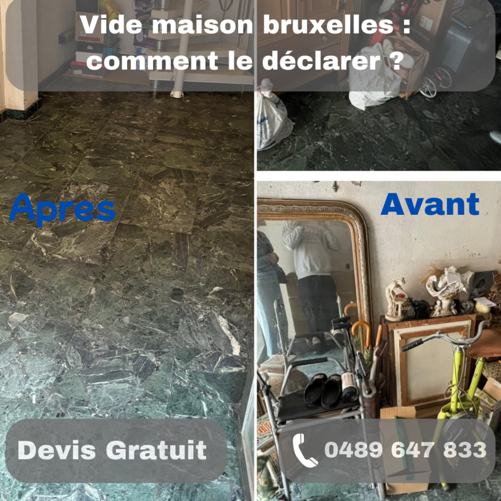 Vide maison bruxelles : comment le déclarer ?