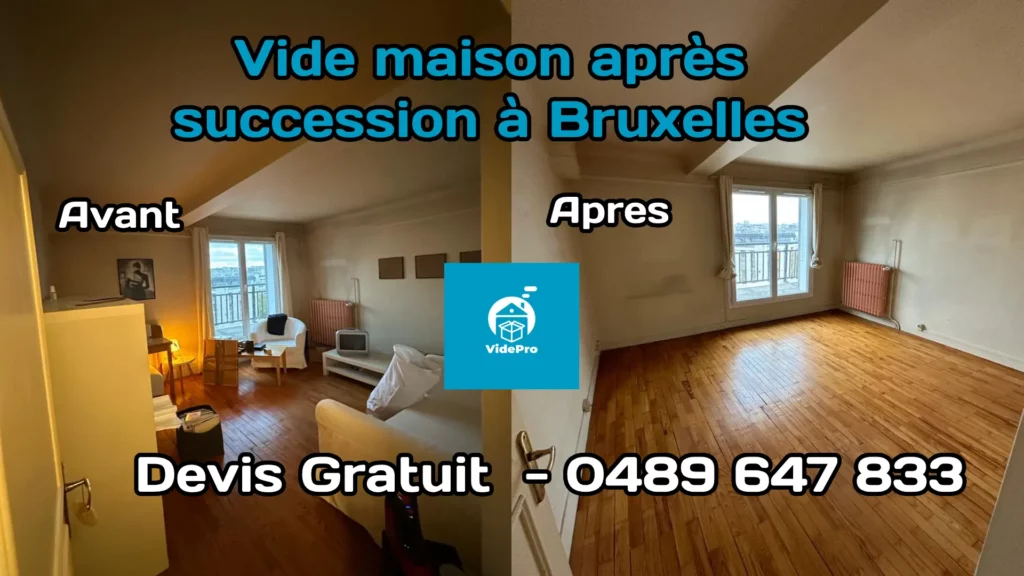 Vide maison après succession à Bruxelles