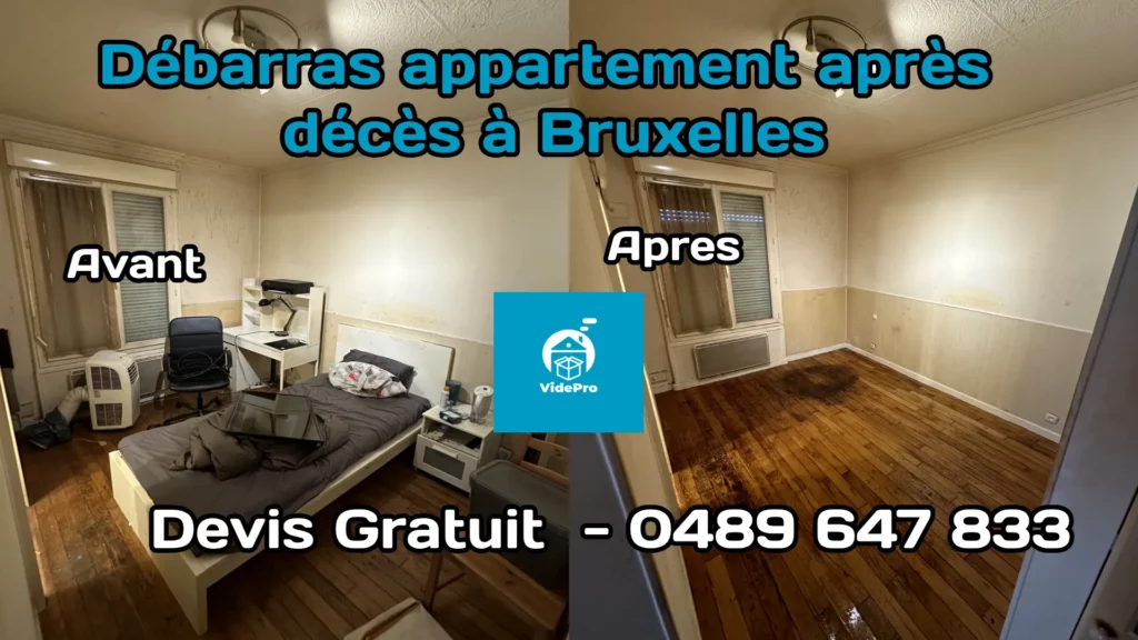 Débarras appartement après décès à Bruxelles