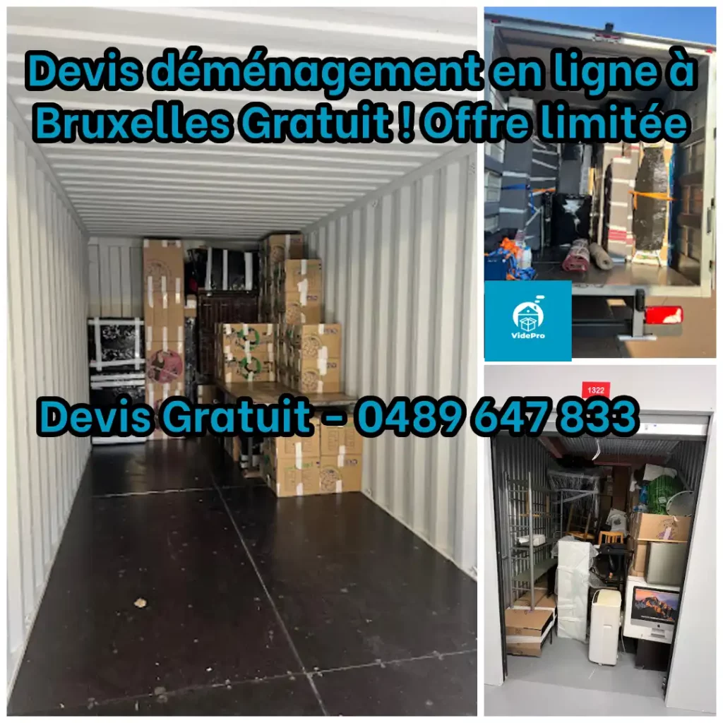 Devis déménagement en ligne à Bruxelles