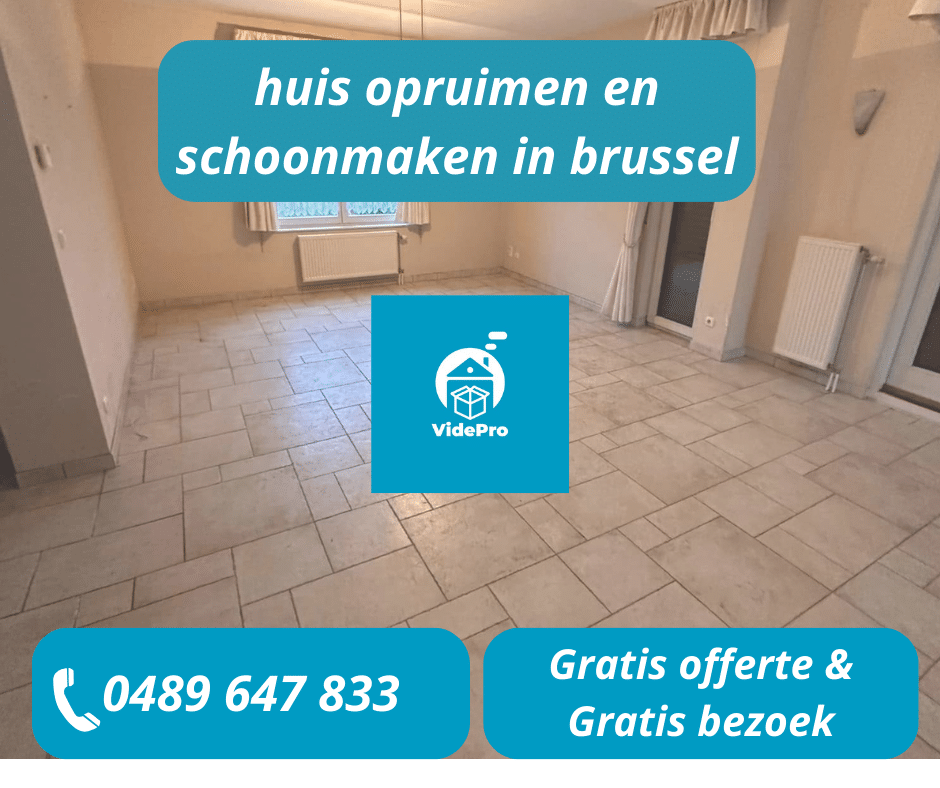 huis opruimen en schoonmaken brussel