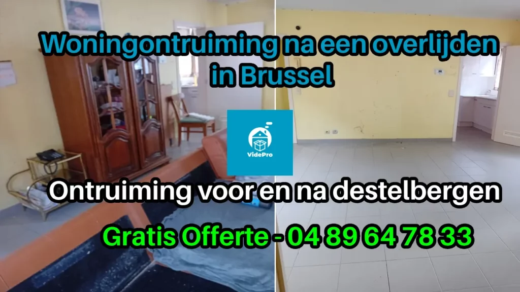 Woningontruiming na een overlijden in Brussel
