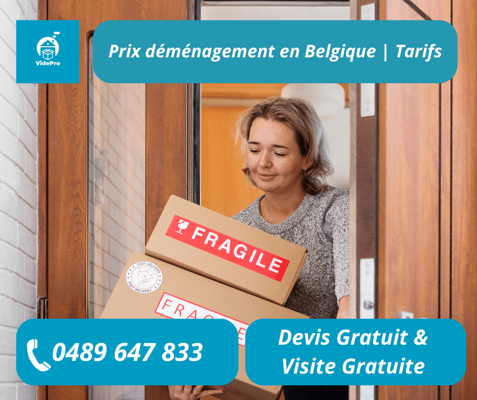 Prix déménagement en Belgique