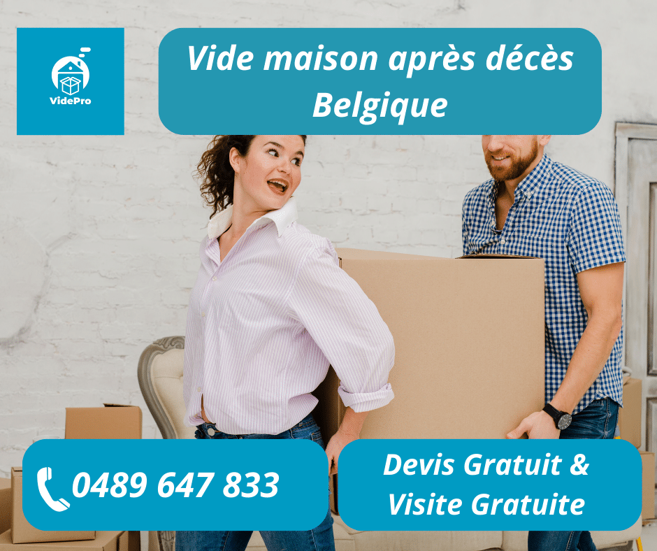 Vide maison après décès Belgique